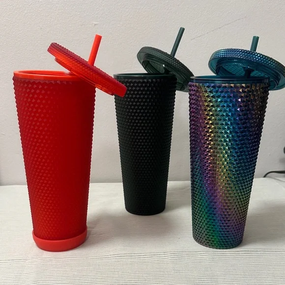Starbucks Studded Tumbler Trio - Black, Iridescent, Orange - Picture 6 of 7